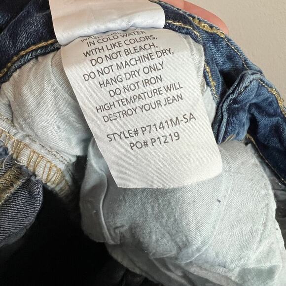 Special A Skinny Jeans Junior's 3 Mid Rise Distressed Stretch Denim Medium Wash - Picture 8 of 8